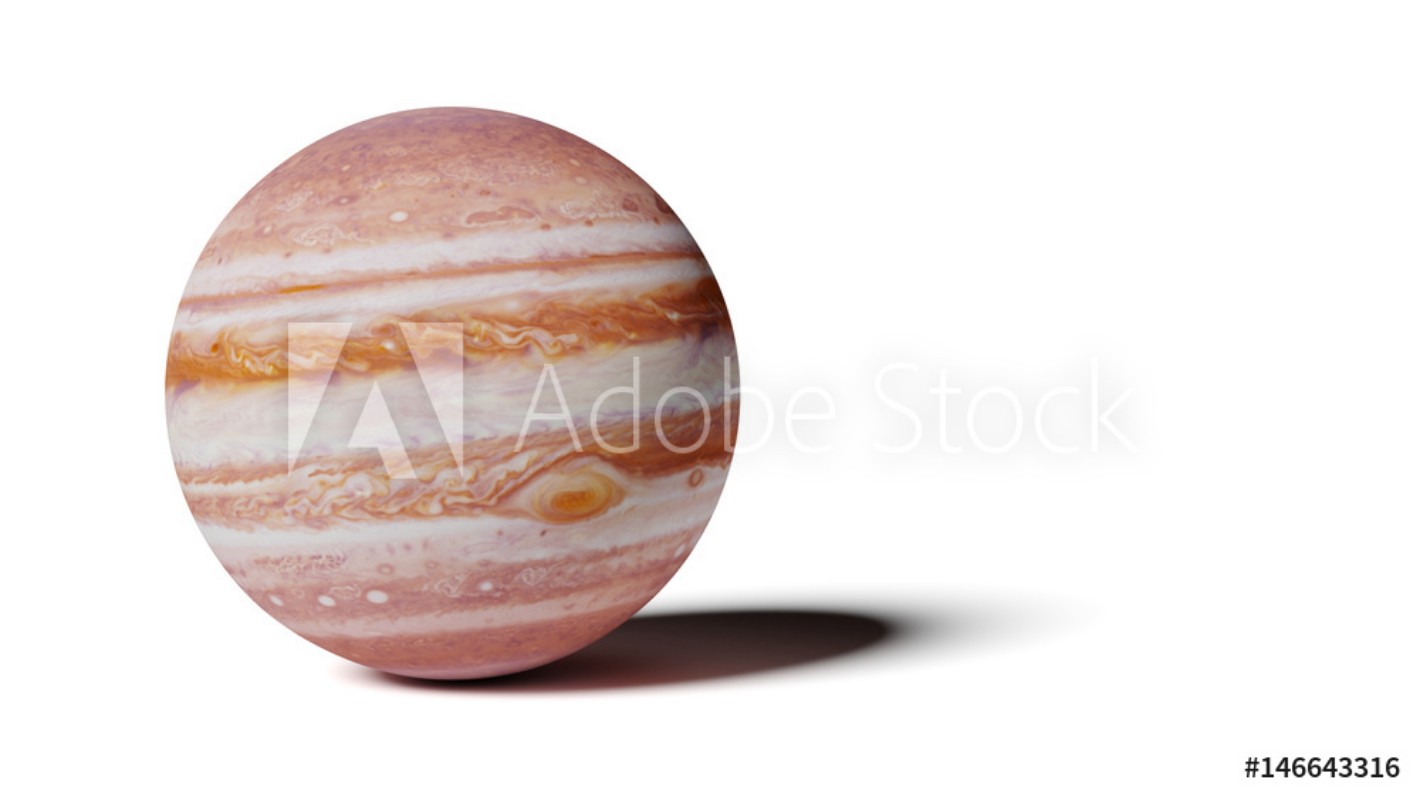 Afbeeldingen van Planet Jupiter isolated on white background